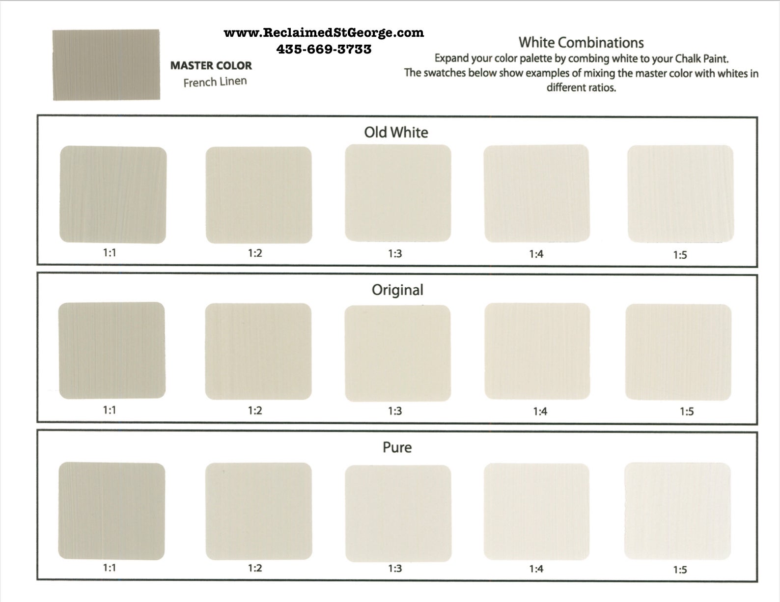 Chalk Paint™ Colour Chart – Paint Me White